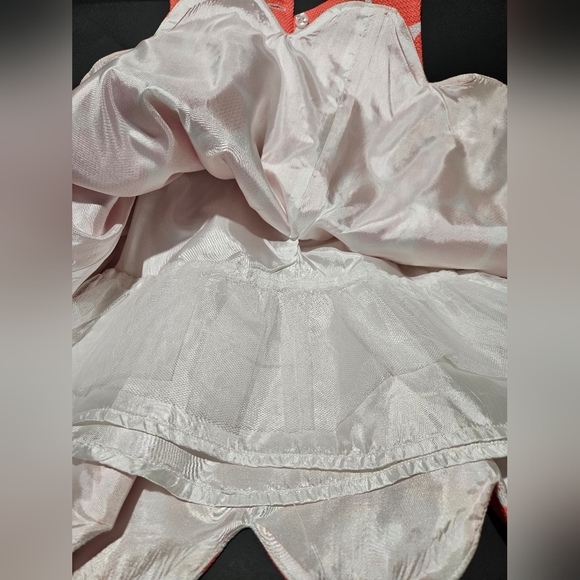 Zenzi Coral Polka-dot Petal Dress - Picture 5 of 9